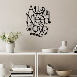 Wallity All You Need is Love Escultura de pared